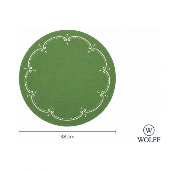 Lugar Americano 38cm Charme Verde Polipropileno Wolff